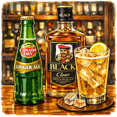 瓶ジンジャエール×ブラックニッカハイボール