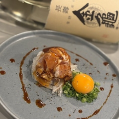 寺新鶏の炙りユッケ