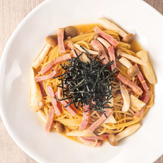 きのことベーコンバター醤油