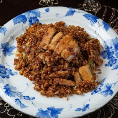 五目チャーハン/レタスと叉焼のチャーハン/えびチャーハン/XO醤チャーハン/ピータンと肉のおかゆ 各