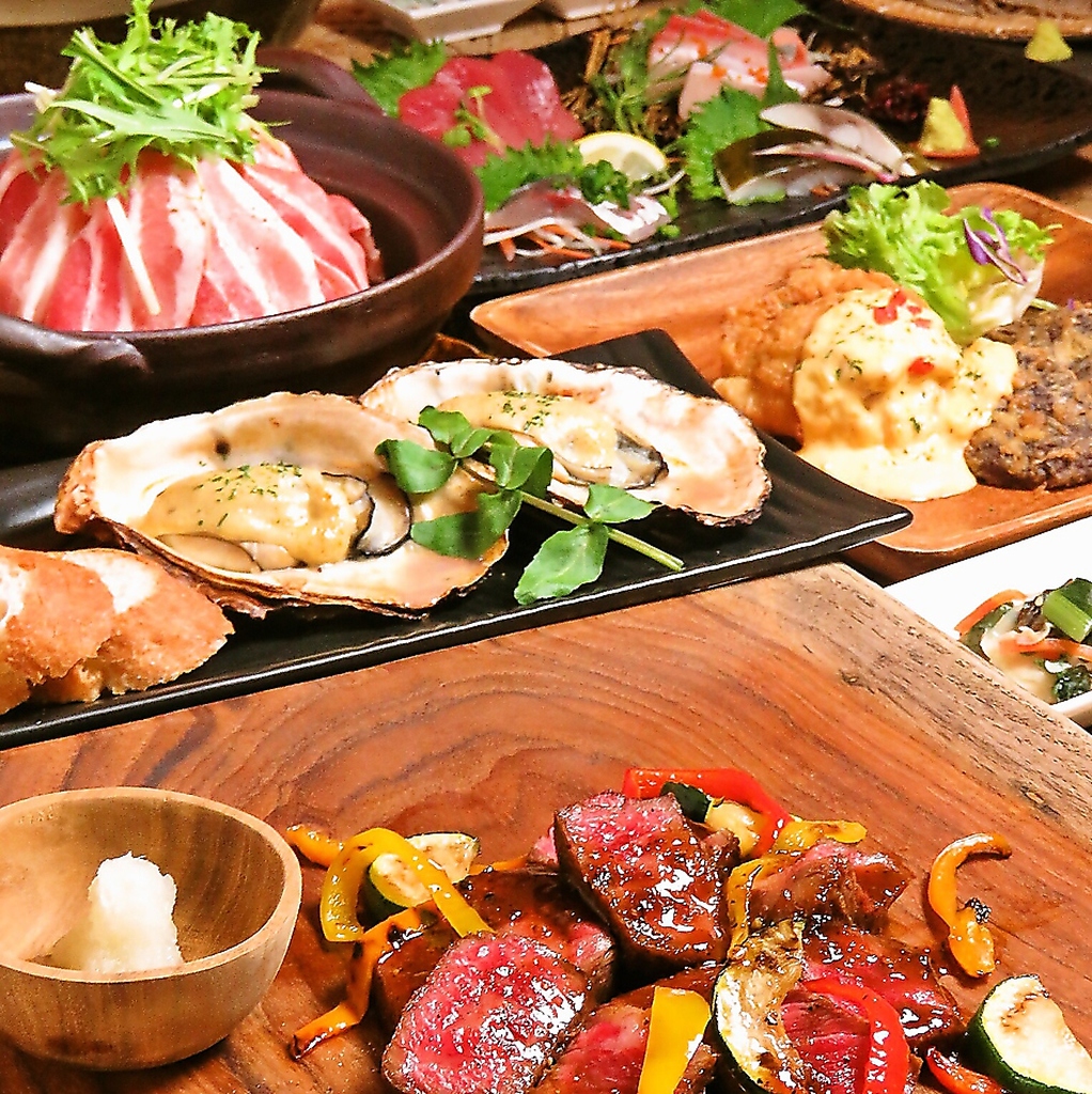 【黒毛和牛コース(全8品)飲み放題付き5000円(税込)→4500円(税込)】のご予約をお待ちしております！