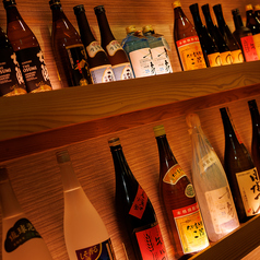 店主こだわりの日本酒・焼酎飲み放題も◎