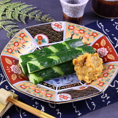 地鶏味噌ときゅうり