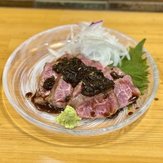大将激推し和牛ハラミのたたき　ニラ醤油