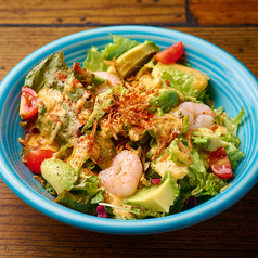 海老とアボカドのサラダ～自家製すりおろし野菜ドレッシング～