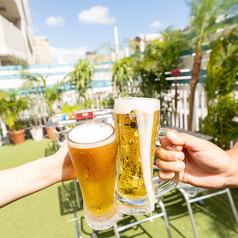 【3/1~BBQ受付中】テラス席最大55名まで利用可能♪本厚木で手ぶらビアガーデン&BBQはSky!(食材持ち込み可能プランもあり◎)