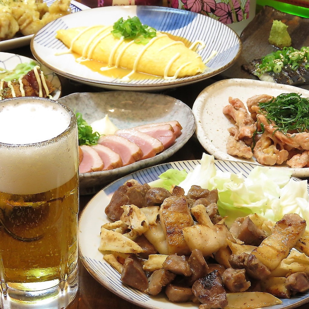 ボリューム満点♪180分飲み放題付gojigojiコース3800円(税込)は破格！ドリンクも150種と豊富にご用意