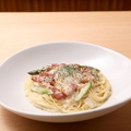 料理メニュー写真&nbsp;半熟卵のクリ～ミ～カルボナ～ラ