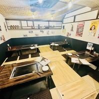 全席掘りごたつで落ち着いた空間