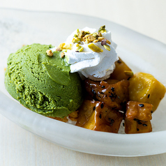 温ったか大学イモと宇治抹茶のアイスクリーム
