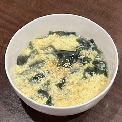 わかめ玉子スープ