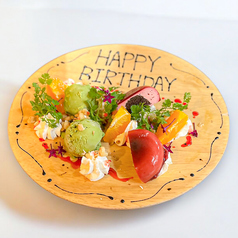 【お誕生日や特別な日に】記念日デザートプレート