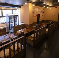 温もり溢れる空間で、心ゆくまで料理を堪能いただけます