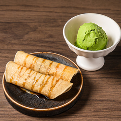 苺あんこ巻き WITH 抹茶アイス