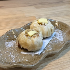 丸揚げニンニクバター2個