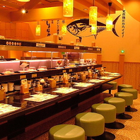 廻るお寿司の概念を覆す、高品質なネタの数々…