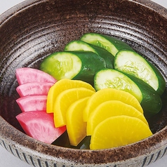 お漬物盛り合わせ