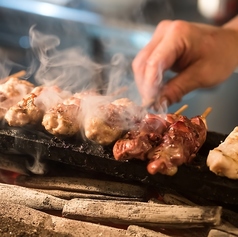 炭火で仕上げる串焼き～仙台牛タン炙りなど