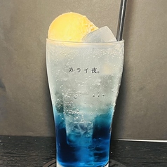 青いクリームソーダサワー
