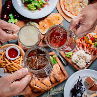 約70種類のドリンクがたっぷり飲み放題！