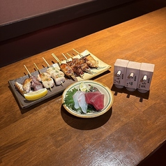 八串打ち+鮮魚刺し