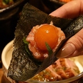 料理メニュー写真&nbsp;贅沢卵黄のトロタク寿司