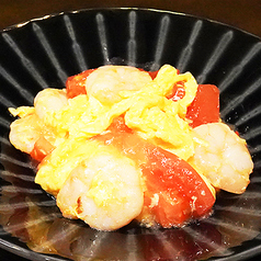 エビとトマトの卵炒め