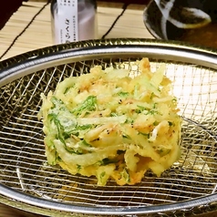 桜海老と根菜のかき揚げ