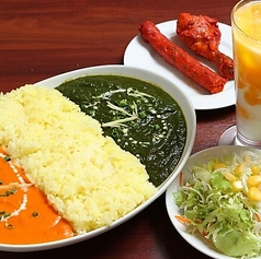 ダブルカレーライスセット