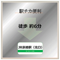 アクセス◎　ＪＲ京橋駅北口より徒歩6分☆ 