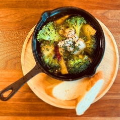 小海老と筍のアヒージョ