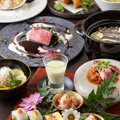 旬の和食にフレンチの技を取り入れた逸品