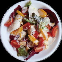 鶏むね肉とトマトのサラダ