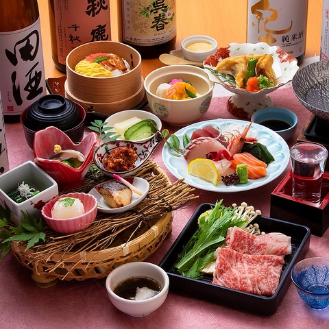海鮮・肉割烹など季節の日本料理を安心の個室で。歓送迎会・懇親会受付中◎
