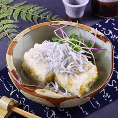 揚げ豆腐と豊後シラス