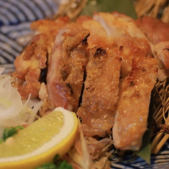 鶏の藁焼きステーキ