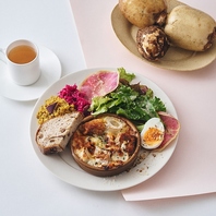 ヘルシーでボリュームあるランチ