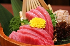 本まぐろ中トロ刺