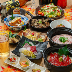 完全個室居酒屋 黒豚しゃぶしゃぶと生本まぐろ 炭炉庵(すみろあん) 天文館店のコース写真