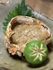 紅ズワイ蟹の味噌を使用「蟹味噌甲羅焼き」