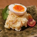 料理メニュー写真&nbsp;農家のポテトサラダ 半熟 高砂の夕日卵のせ