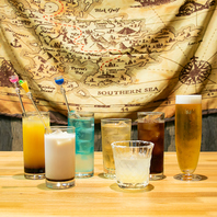 種類豊富なアルコールの数々。