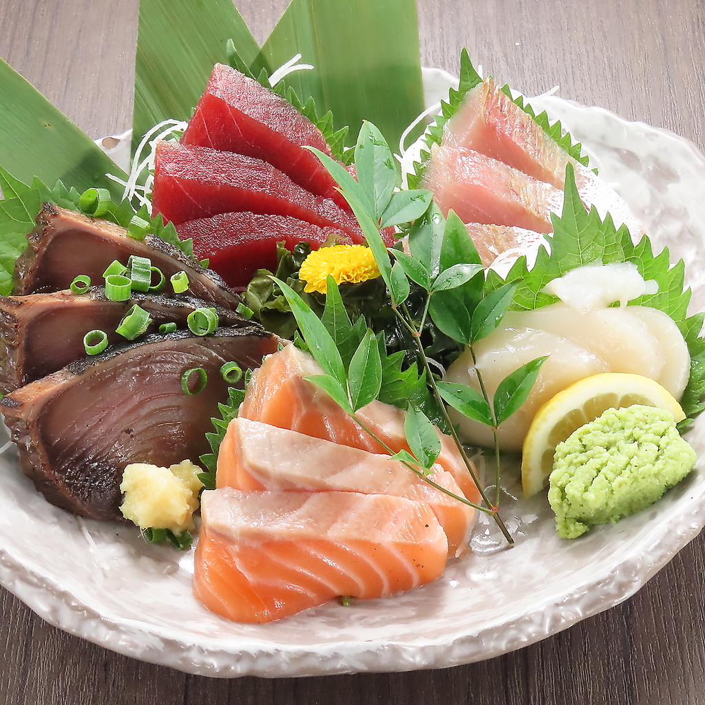 新鮮な刺身がウリです♪