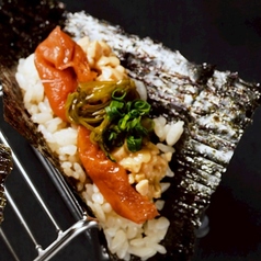 納豆と梅の手巻き