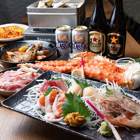 北海道の恵みを仙台で。名物料理が勢揃い
