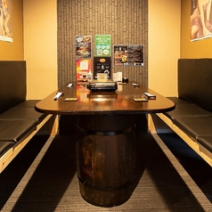 完全個室により他のお客様との接触を避け、尚且つプライベートを楽しめる空間。