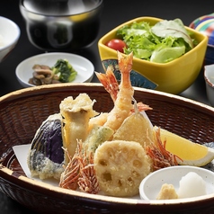 国産車海老の天ぷら膳