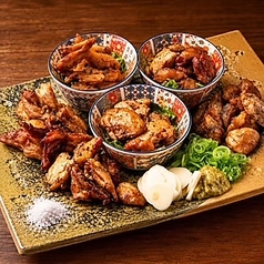 ◆ 鶏の藁焼き3種食べ比べ