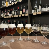 澄川麦酒醸造のビールと世界各国の白・赤ワインをご提供