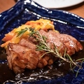 料理メニュー写真 天草黒牛赤身ステーキ　～ムーンソルトと山葵で～